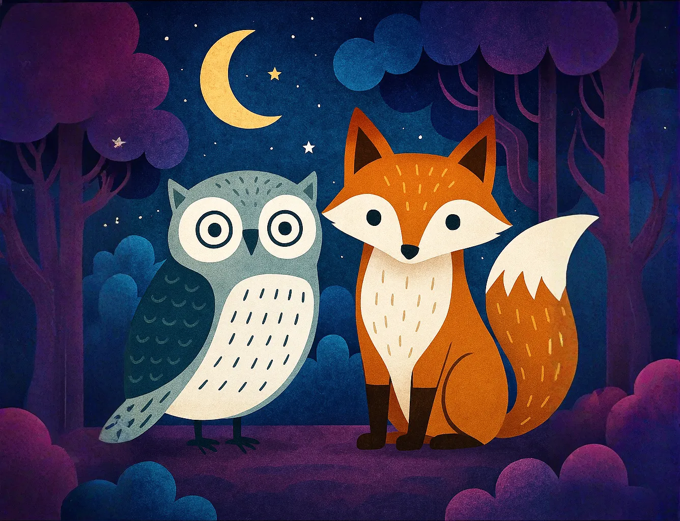 Owl and Fox
